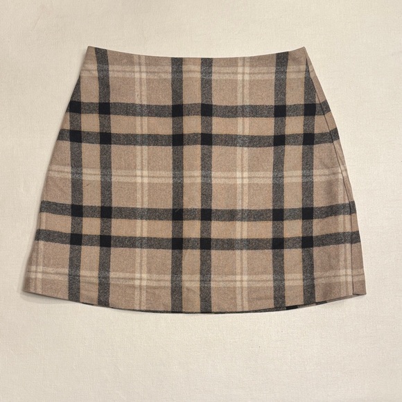 Aritzia Wilfred Plaid Wool Skirt - Picture 2 of 7